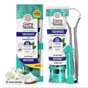 Guru Nanda Whitening Toothpaste with Tongue Scraper
